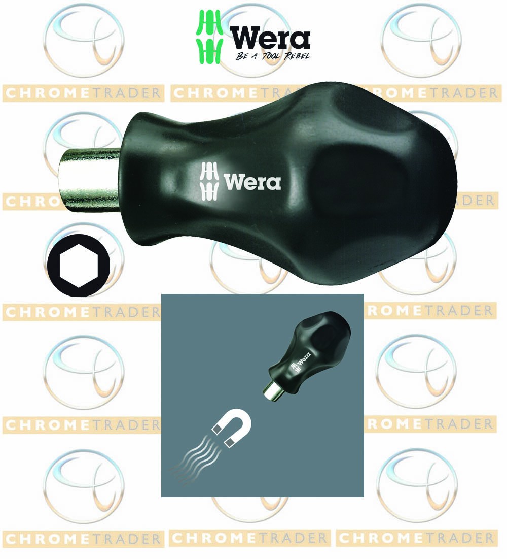 STUBBY BIT DRIVER. SHORT MAGNETIC BIT HOLDING SCREWDRIVER FROM WERA 8 11/1