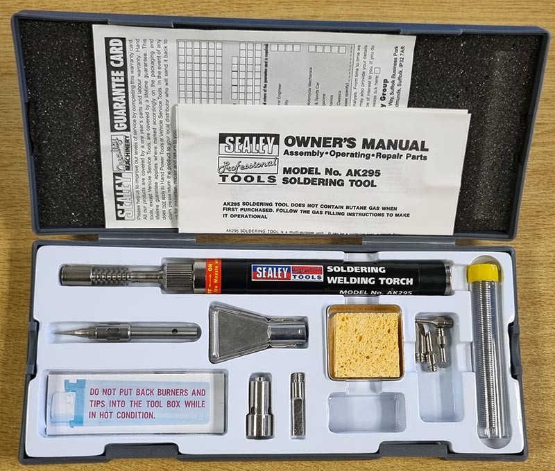 **CLEARANCE** SEALEY TOOLS 5-IN-1 BUTANE SOLDERING TOOL KIT