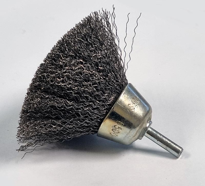 WIRE CUP BRUSH DIA.75MM WITH 6MM SHAFT FROM SEALEY SCB75 SYSP