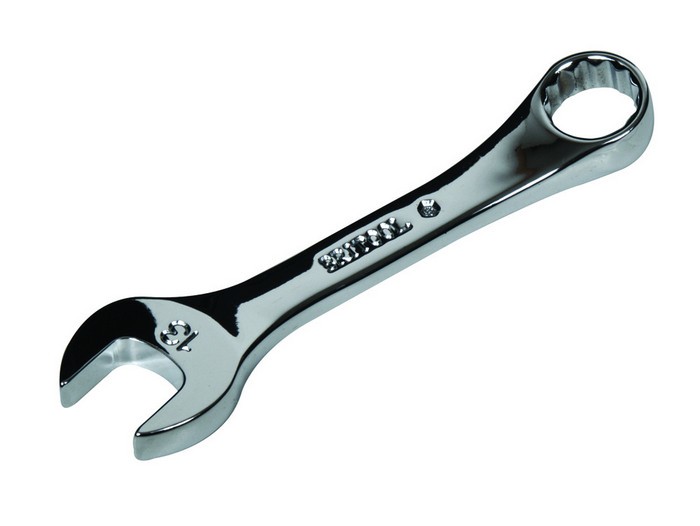 STUBBY COMBINATION SPANNER 19MM WITH BI-HEXAGON RING BRITOOL CXSM19A