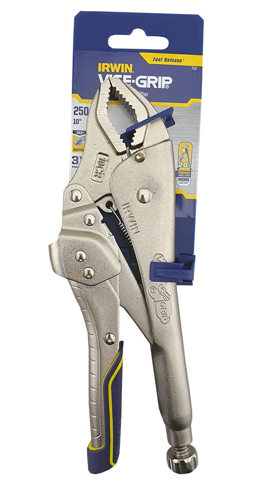 IRWIN VISE GRIP 10CR FAST RELEASE CURVED JAW KOCKING LOCKING PLIERS