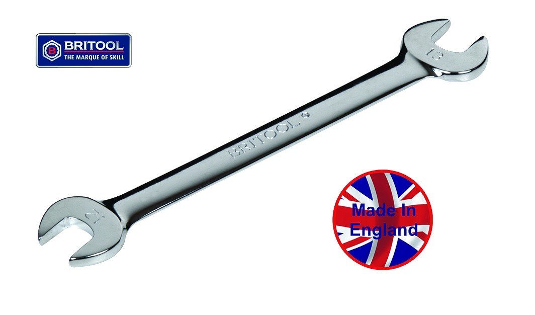BRITOOL ENGLAND OEM1415 METRIC OPEN JAW SPANNER / WRENCH 14mm x 15mm
