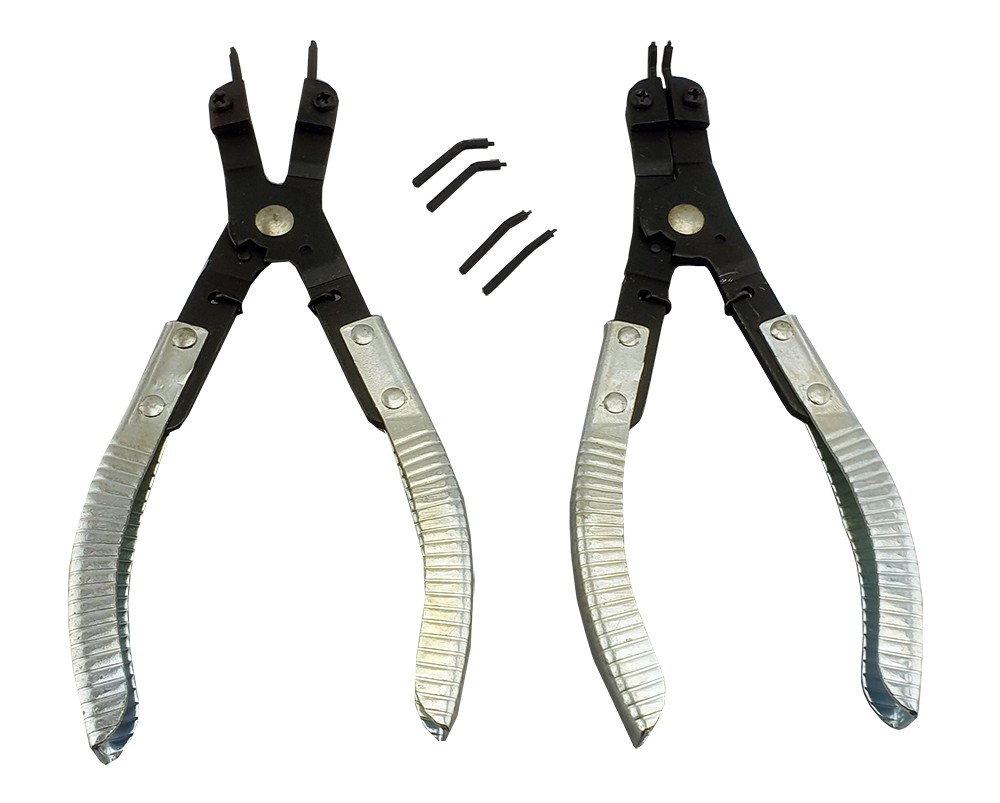 INTERNAL & EXTERNAL CIRCLIP PLIER SET WITH TIPS MADE IN USA