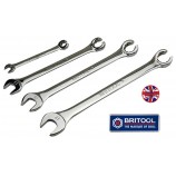 BRITOOL ENGLAND 4PC OPEN JAW / FLARE NUT SPANNER / WRENCH SET