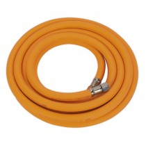 SEALEY AIR HOSE 5M X 8MM HYBRID HIGH-VISIBILITY WITH 1/4"BSP UNIONS