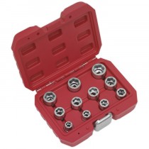 BOLT EXTRACTOR SOCKET SET 11PC 3/8"SQ DRIVE METRIC FROM SEALEY AK7281 SYP