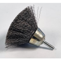 WIRE CUP BRUSH DIA.75MM WITH 6MM SHAFT FROM SEALEY SCB75 SYSP