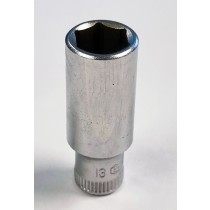 12MM 1/4" DRIVE DEEP SOCKET - 6-POINT FROM GENIUS TOOLS - 225212