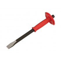 GENIUS TOOLS 563819P 5/8 INCH HEX SHANK, 19MM FLAT CHISEL WITH HANDLE GUARD 