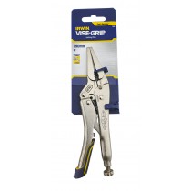 IRWIN VISE GRIP 6LN FAST RELEASE LONG NOSE LOCKING PLIERS WITH WIRE CUTTER 6" 