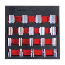 SOCKET SET 3/8" DRIVE 12-POINT SIZES 8 TO 24MM FROM BRITOOL HALLMARK