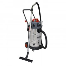 SEALEY VACUUM CLEANER INDUSTRIAL DUST-FREE WET/DRY 38L 1500W/230V STAINLESS STEEL