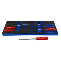 SCREWDRIVER SET 10 PIECES FROM BRITOOL HALLMARK POZI, SLOTTED, PHILLIPS SDSET10