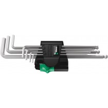 WERA HEX / ALLEN KEY CHROME SET WITH BALL-END - MAGNETIC