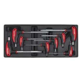 TOOL TRAY WITH T-HANDLE BALL-END HEX KEY SET 8PC FROM SEALEY TBT06 SYP
