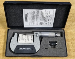 FACOM TOOLS MICROMETER 25-50MM 1/100TH MM ACCURACY