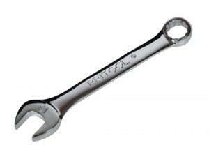 SHORT COMBINATION SPANNER 17MM WITH 12 POINT RING BRITOOL HALLMARK CESM17