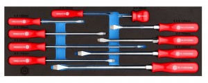 10PC SLOTTED & FLARED SCREWDRIVER SET MODULE FROM BRITOOL HALLMARK SDSET8